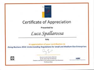 Certificate of Appreciation 
