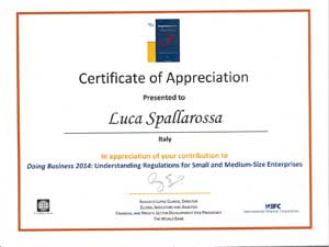 Certificate of Appreciation 