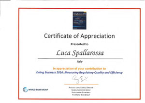 Certificate of Appreciation 2016